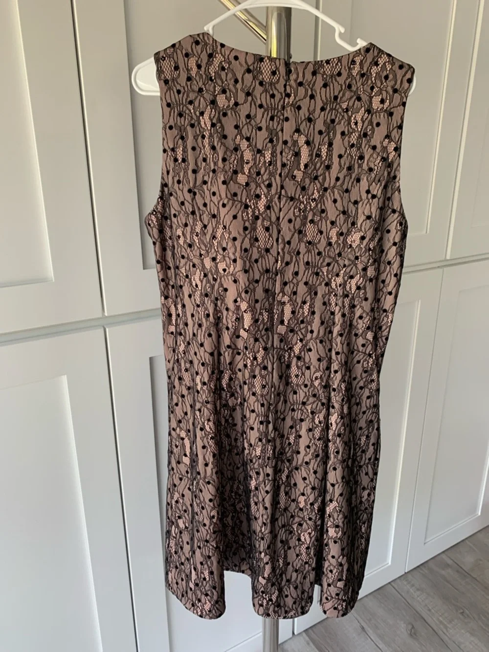 Jason Wu Pink Dress with Black Lace Overlay